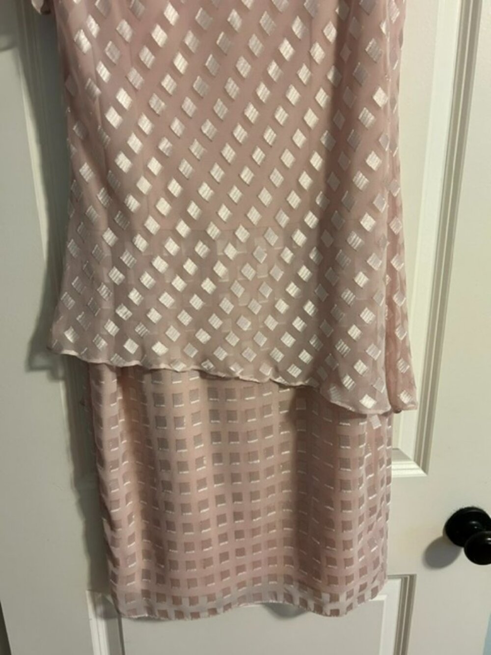 Vintage 1980's Patra Cocktail Pink Dress with Bow, Size Small - Picture 2 of 8